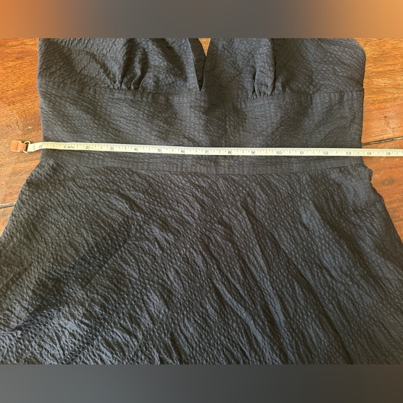 J.Crew 100% Cotton Navy Blue Halter Midi Dress Size 6 –Classic & Timeless Style - Picture 5 of 5